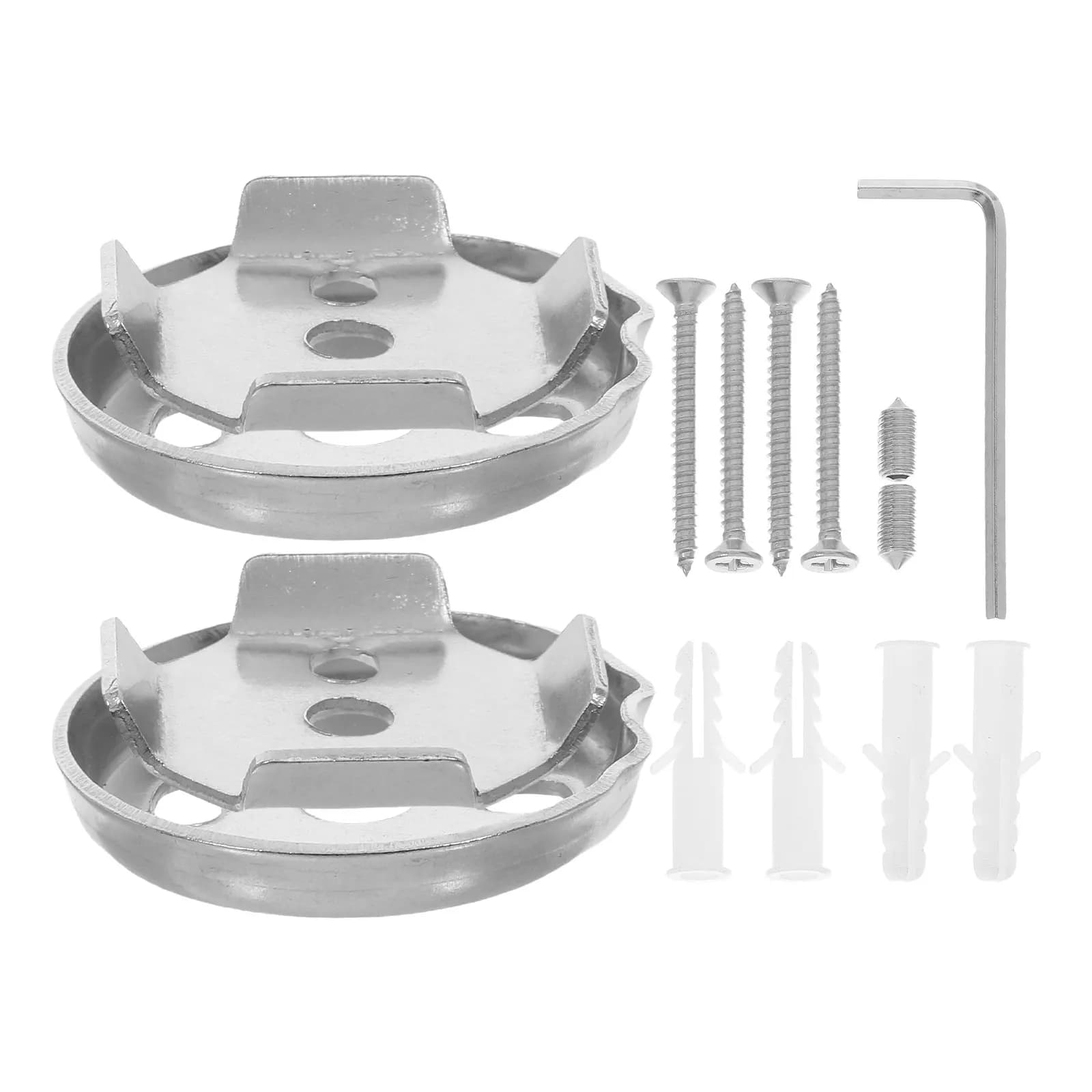 Set di 15 Pezzi per Bagno: Barra Portasciugamani Universale, Parti di Ricambio in Acciaio Inox, Staffe di Montaggio e Viti, Portarotolo per WC