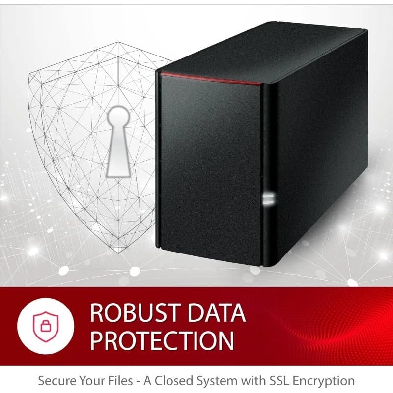 NAS per Ufficio con Cloud Personale a 2 Bay, 4TB con 2x2TB di Hard Disk Inclusi