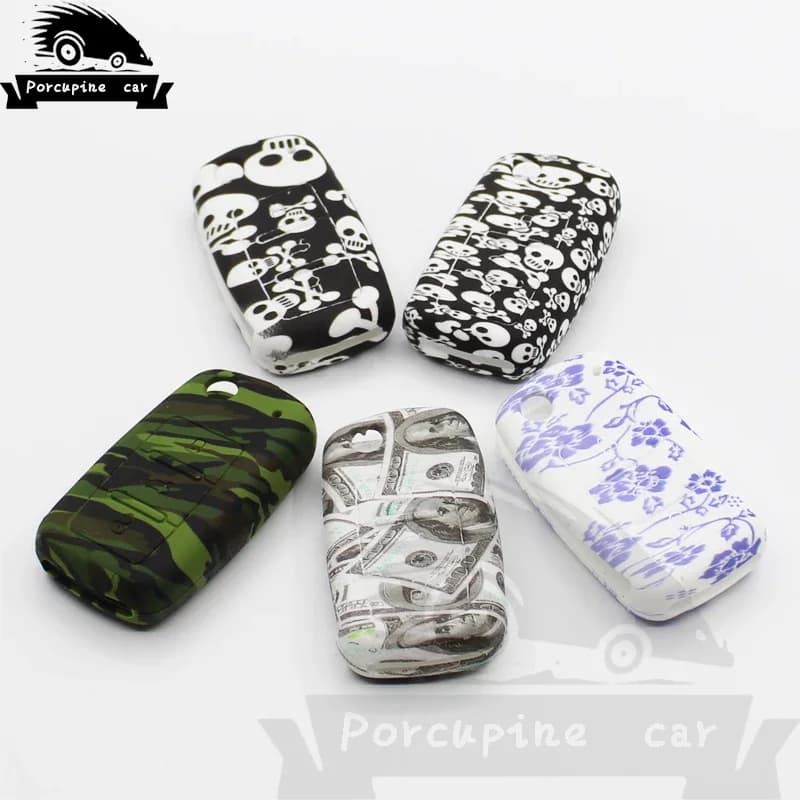 Custodia in Silicone per auto custodia portachiavi per Volkswagen Golf 4 5 6 Bora Passat POLO B5 B6 Skoda Superb octavia Fabia SEAT Ibiza Leon