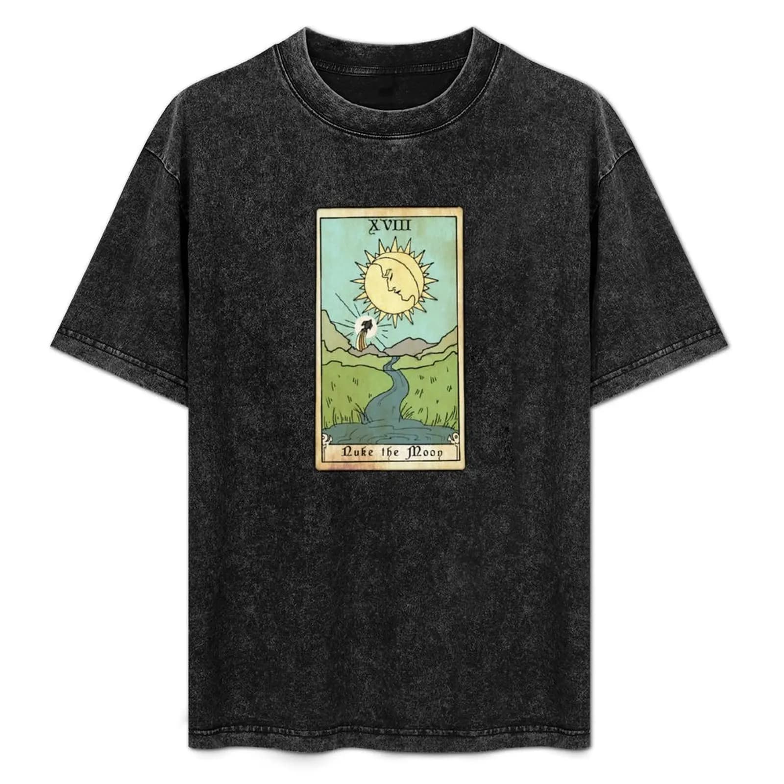 T-shirt Tarot Card Nuke The Moon T-shirt casual a maniche corte per tutti i giorni
