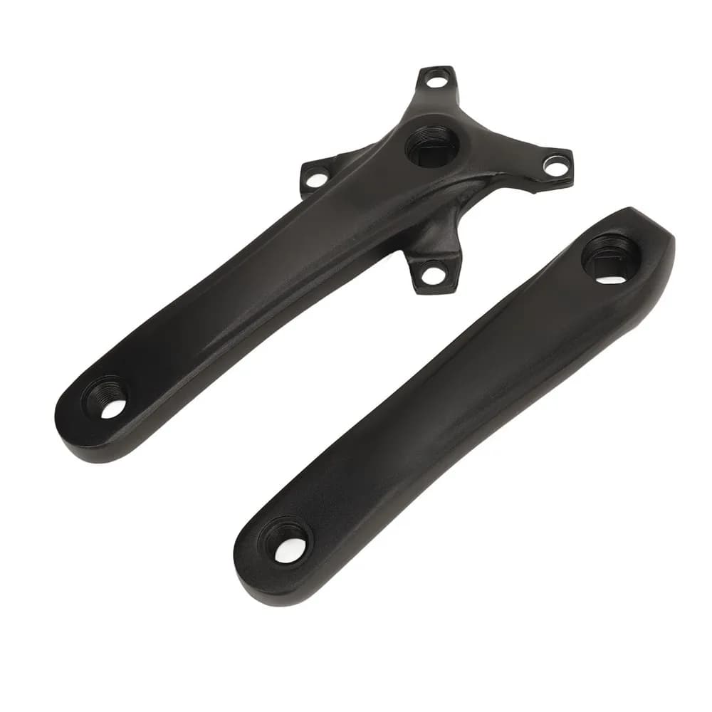 Aluminum Alloy Bicycle Crankset Black 104BCD Bike Crankset Square Taper Interface 170mm Length Bicycle Crank Set