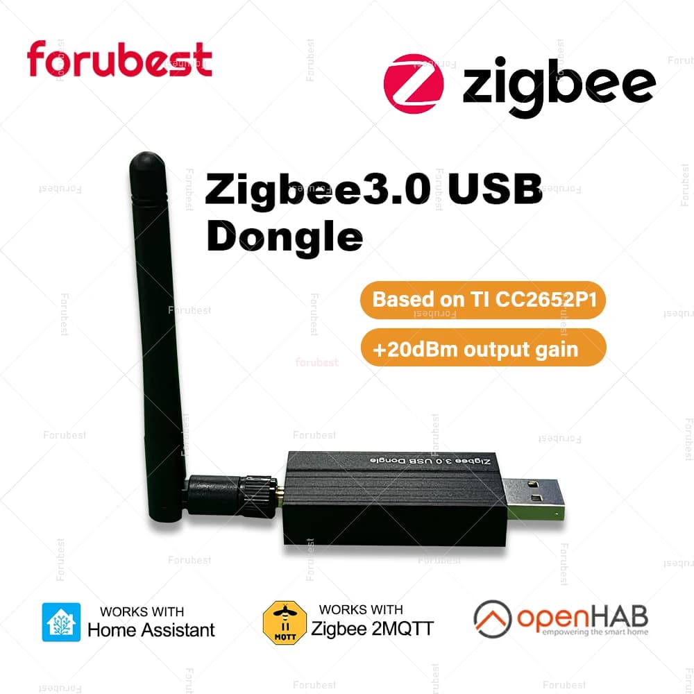 Dongle USB Zigbee 3.0 with antenna Support hub gateway wireless Zigbee universal Zigbee2MQTT Home Assistant, Raspbian, OpenHAB