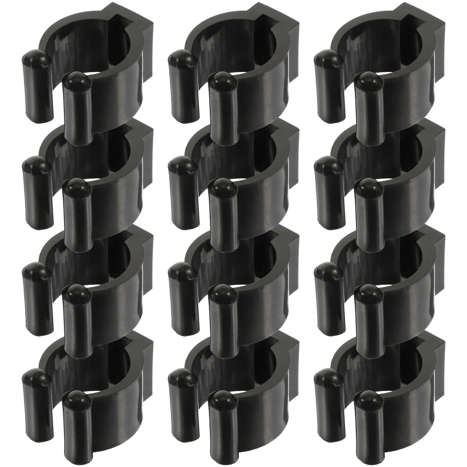 Staffa per clip per portacanna da 4 pezzi Staffa per stecca da biliardo Supporto per canna da pesca Display regolabile Staffa di montaggio per rack per stecche da biliardo per snooker