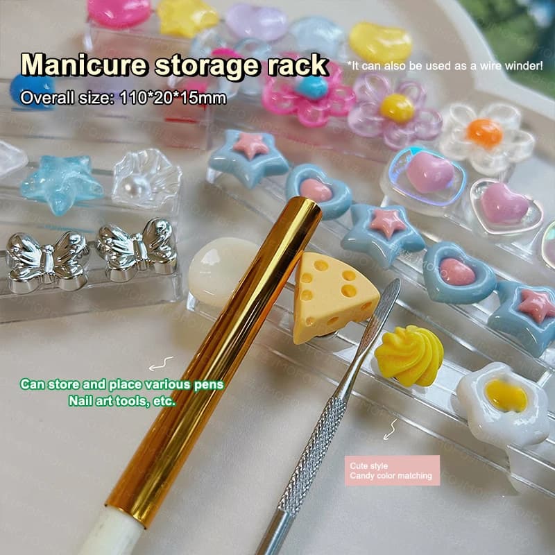 Porta Pennelli Unghie a Forma di Cartone Animato, Supporto per Pennelli da Salone, Accessorio per Pennelli Manicure, Porta Pennelli Nail Art, Contenitore per Pennelli