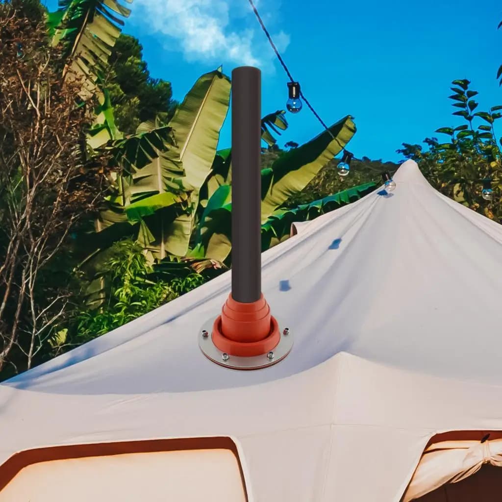 Kit di Guarnizioni per Tubi in Silicone ad Alta Temperatura per Stufe da Tenda, Accessorio da Campeggio per Serre, Cabine e Capannoni