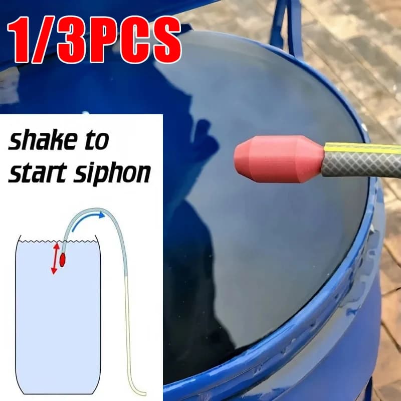 1/3Pcs Self-Priming Siphon Pump,Water-Manual Shake Operated,Outdoor Patio Watering Accessory,Automatic Garden Hose Drainage Tool