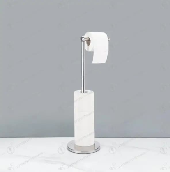 Porta carta igienica autoportante per dispenser di rotoli di carta igienica da bagno, contiene 5 rotoli