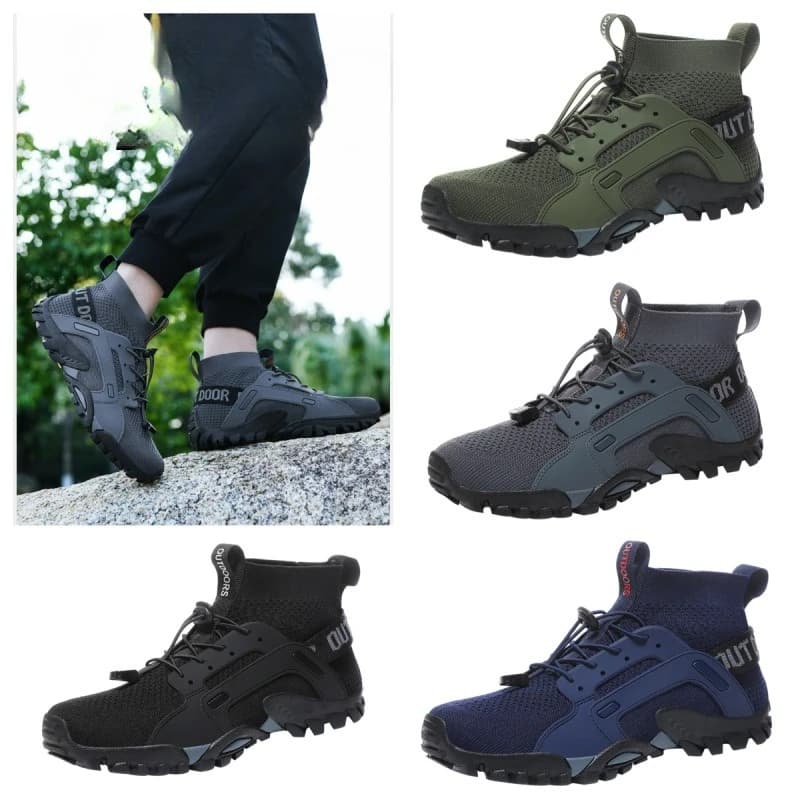 Scarpe da trekking per uomo Outdoor Comodi stivali alti in mesh traspirante Alpinismo Donna Sneaker da viaggio per il tempo libero ad asciugatura rapida