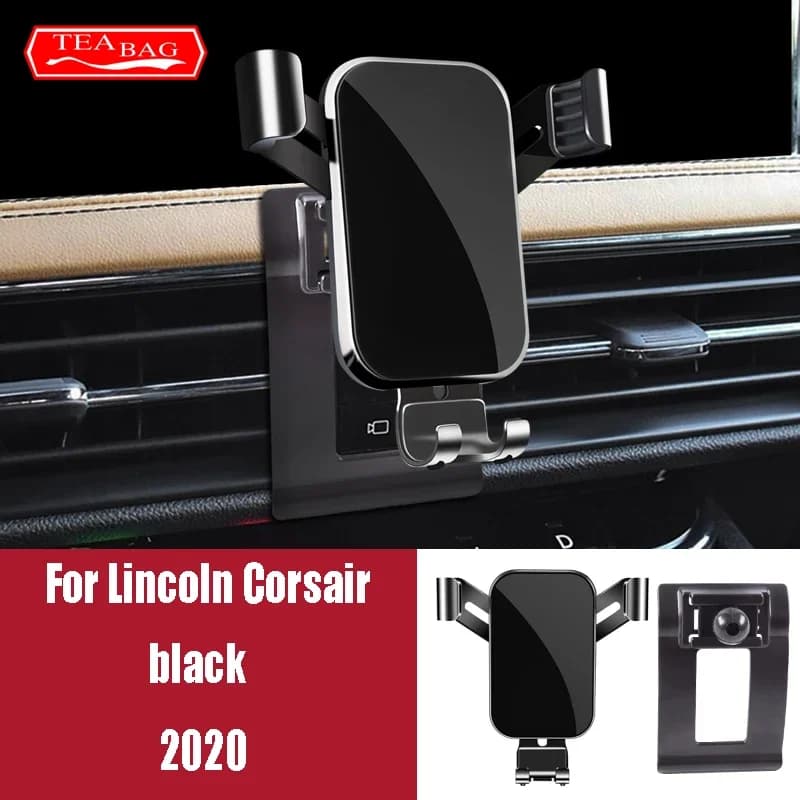 Supporto per telefono cellulare per auto di regolazione per Lincoln Continental Aviator Corsair 2018-2020 Air Vent Stand Gravity Staffa Accessori