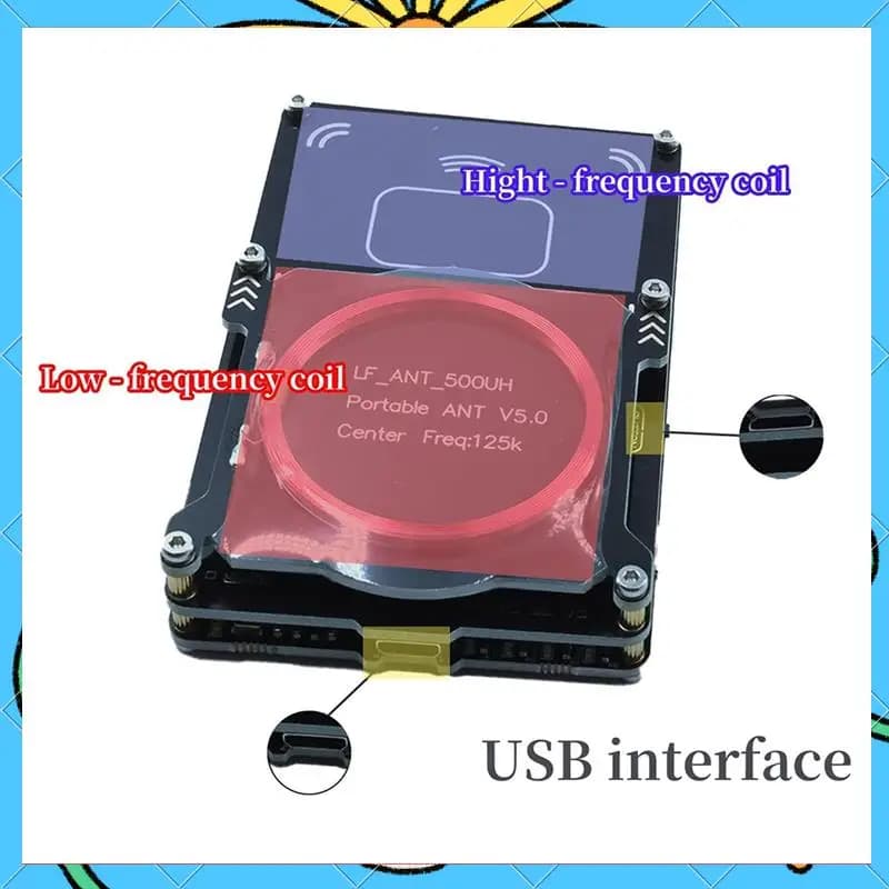 Proxmark3 512M Lettore di schede RFID Bruciatore Easy V5.0 RDV4 Memoria IC Carta d'identità Copiatrice Duplicatore Antenna integrata Decryptor-[A51I]