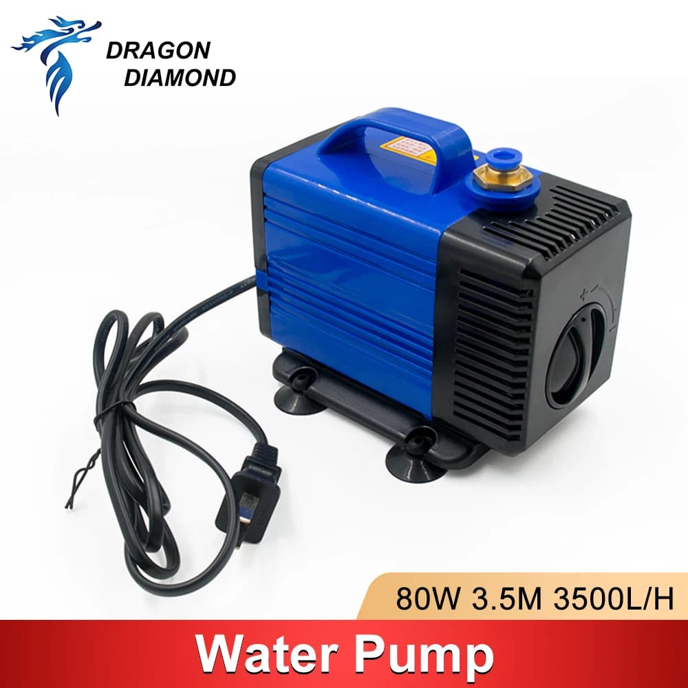 Pompa ad acqua sommergibile 80W 3.5M 3500L/H IPX8 220V Motore mandrino Strumento multifunzione di raffreddamento per macchina per incisione laser CNC CO2