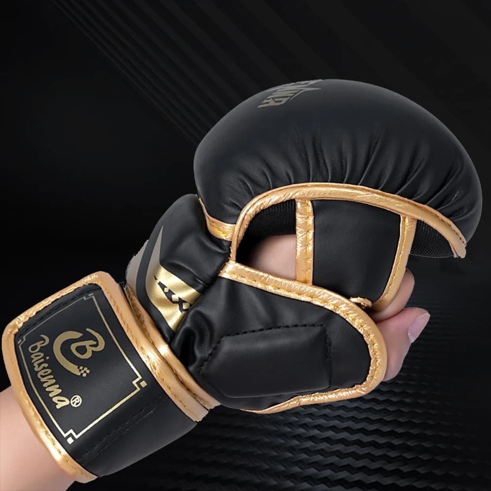 Boxing Gloves half fingers Heavy Duty boxing glove thickened Combat Gloves Training accessories for adult children's boxing