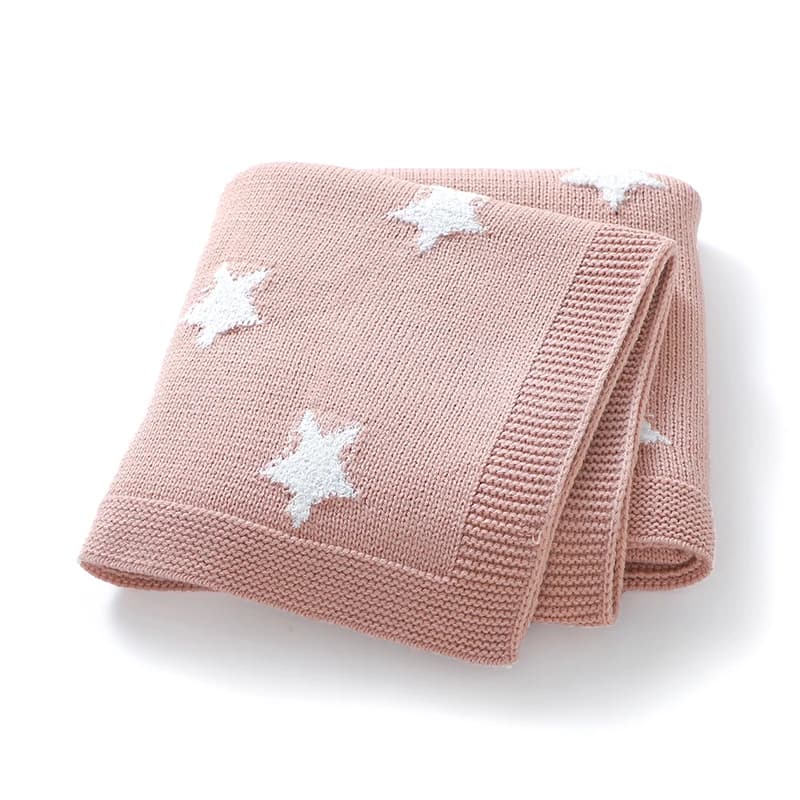 Coperte per bambini lavorate a maglia passeggino neonato fasciatoio avvolgente super morbido plaid ragazze ragazzi biancheria da letto trapunta 90 * 70 cm simpatico cartone animato stella
