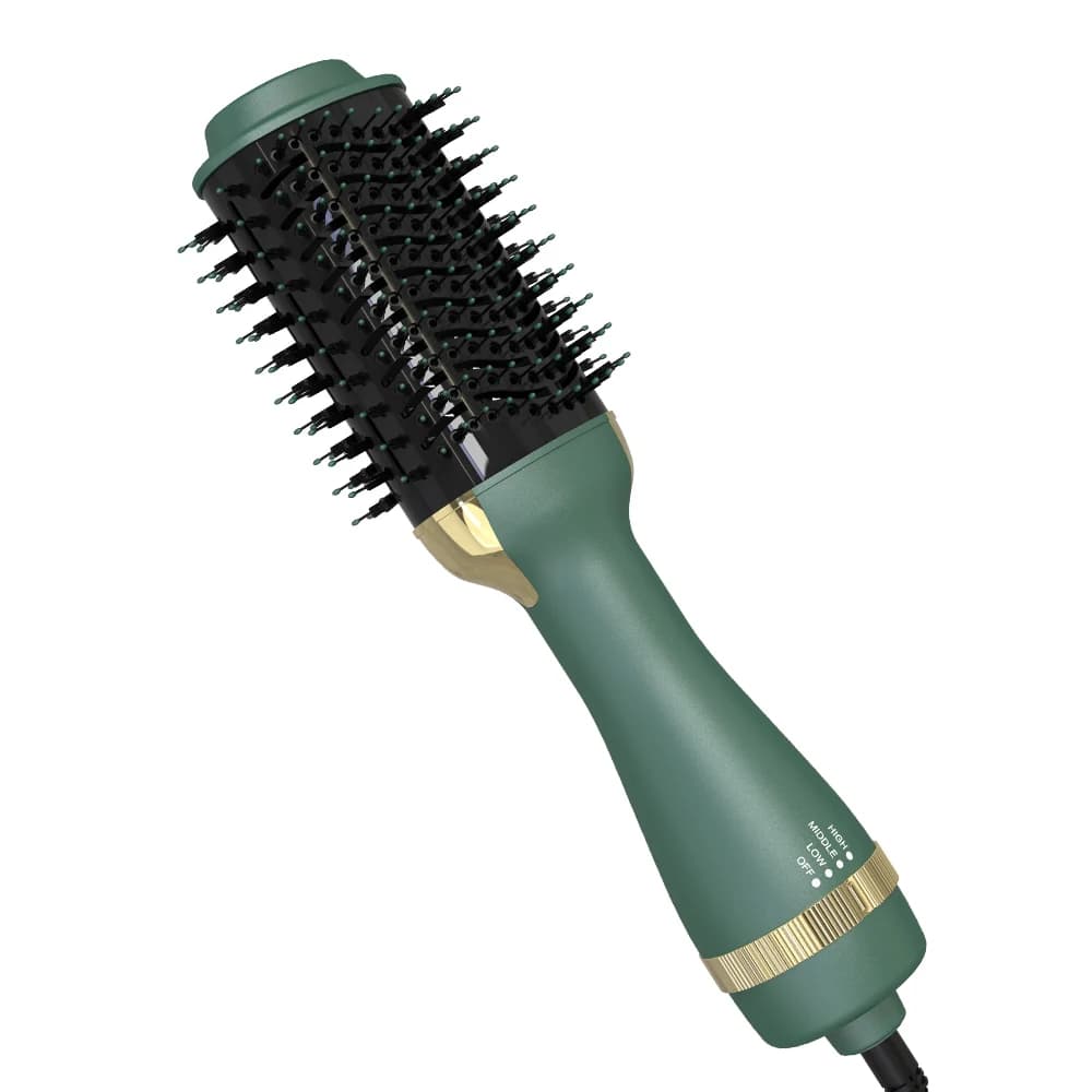 Ulelay 3 in 1 Hair dryer and styler volumizing plate Hot air rotating hair brush professional hairdryer brush