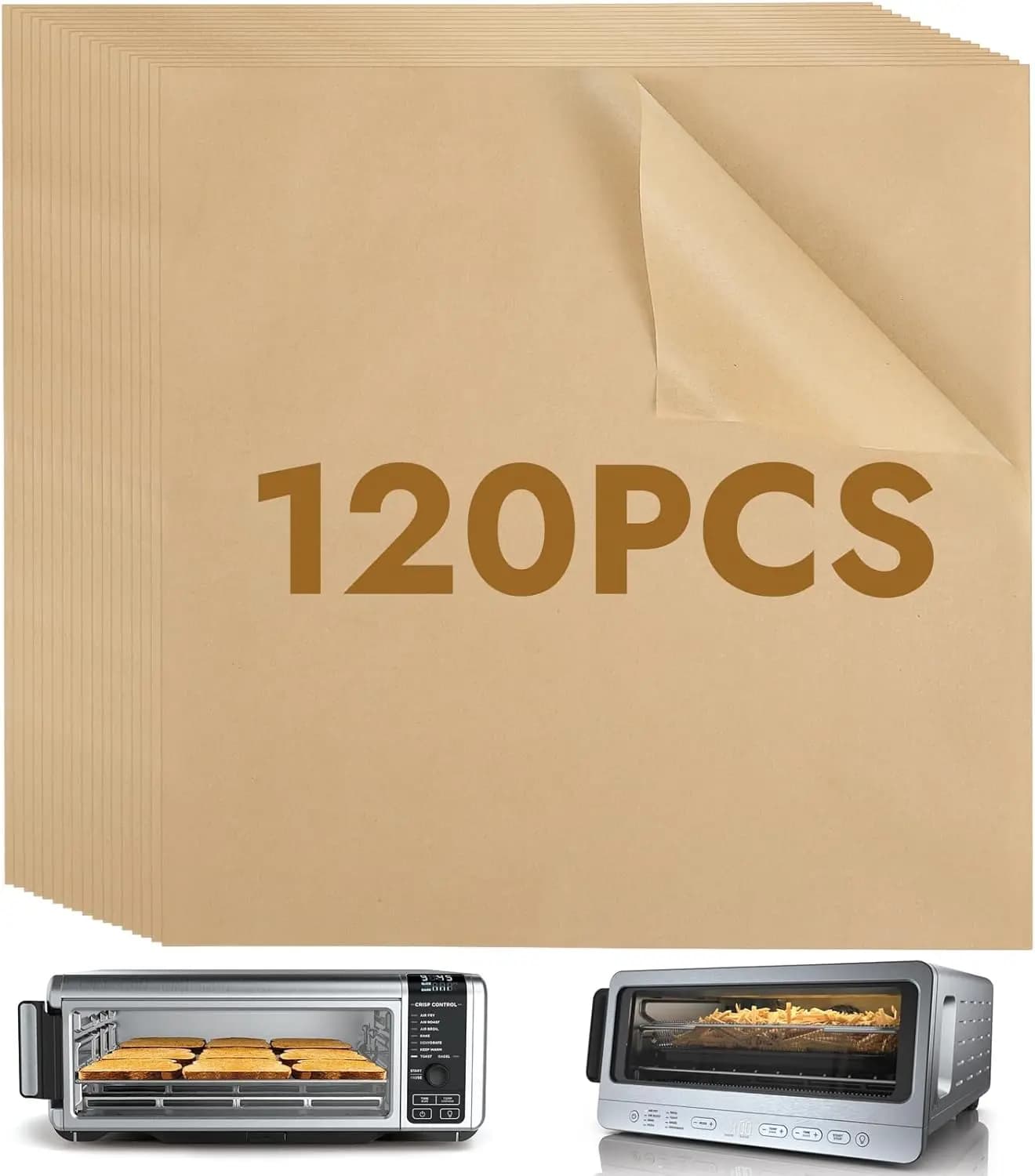12 Inch Air Frying Oven Paper, 120 U.S. Coatings and Casting Parts for Ninja Air Fryer Models, Accessories for Toaster Ovens
