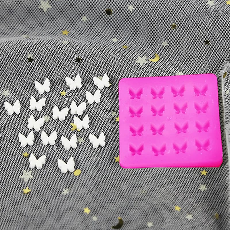 Stampo in silicone per cioccolato fatto a mano in argilla ultraleggera, ciondolo con ciondolo, stampi in silicone, stampi in resina epossidica a forma di farfalla, utensile da cucina
