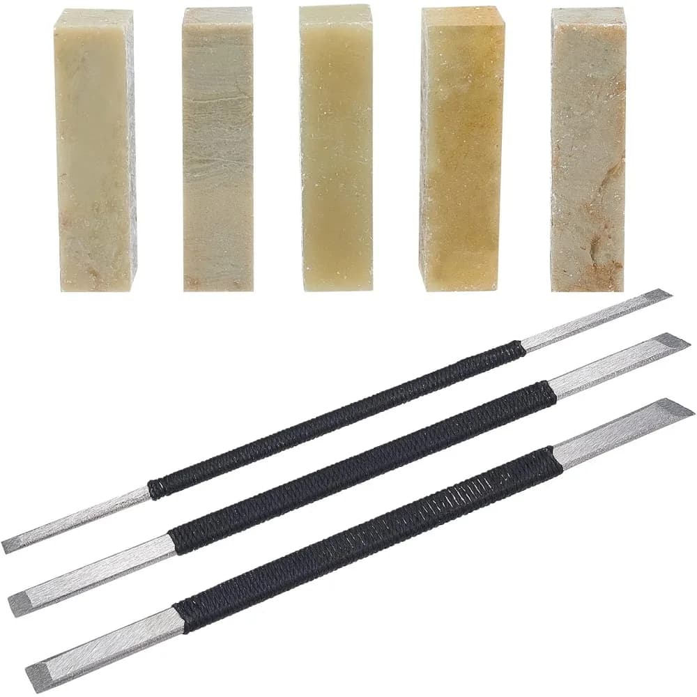 5 pieces seal unfinished stone seal Chinese name stamp blank stones Qingtian engraving hand carved tools creation kit