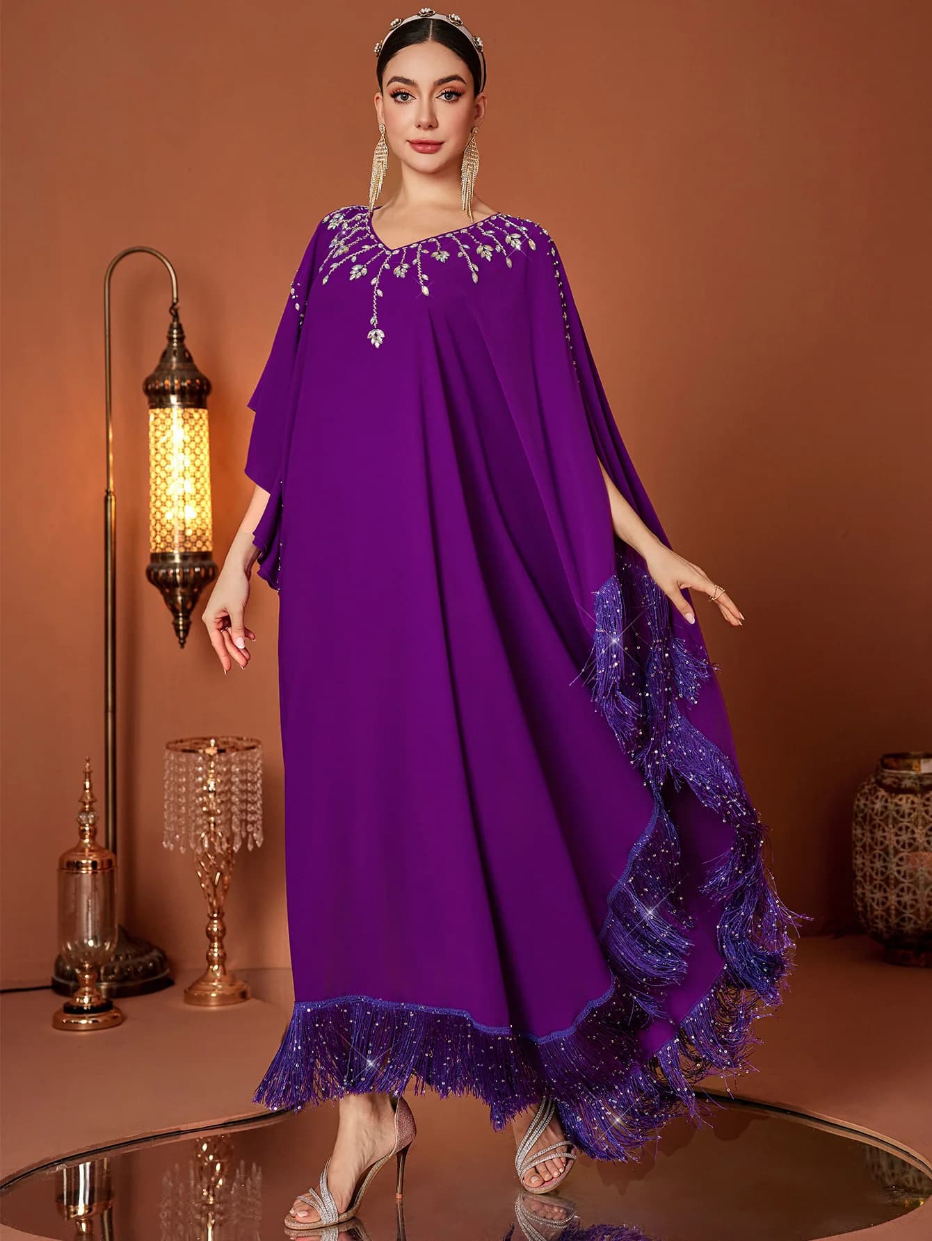 Eid Dress Muslim Woman Abaya Sleeve Pike Nappa Dresses Long Dresses Largos Party Caftano Jalabiya Ramadan Dubai Arab Robe 2025