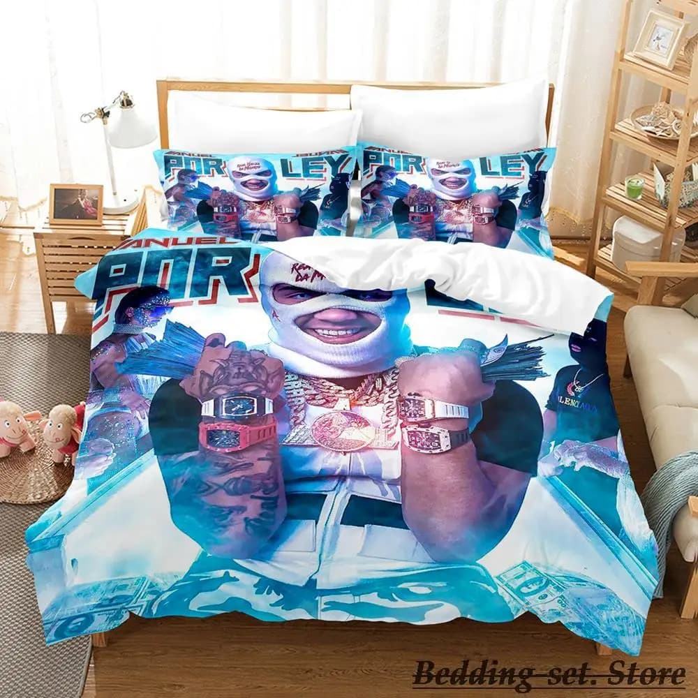 Anuel Aa Real Hasta La Set biancheria da letto Singolo Twin Completo Queen King Size Set letto Aldult Camera da letto per bambini Set copripiumino Parure De Lit