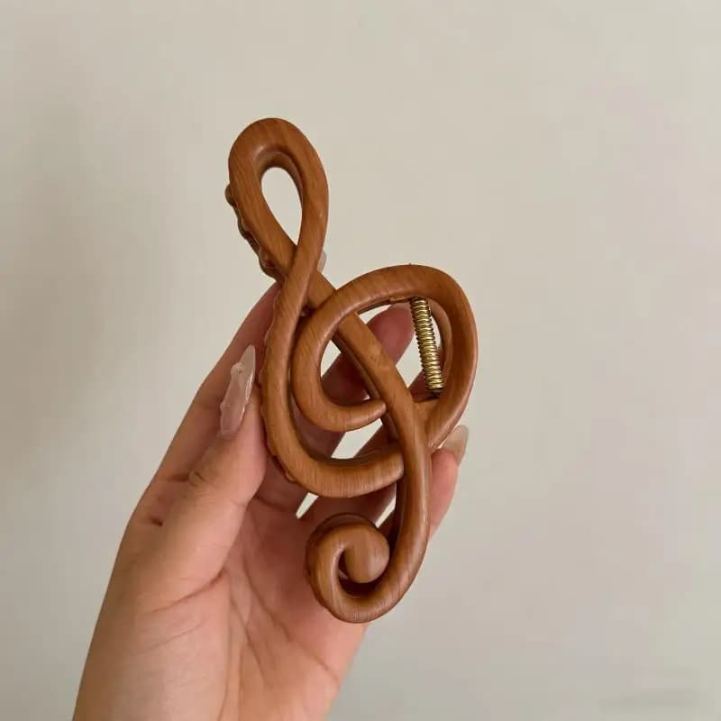 Minimalist Shark Clip Hair Claw Clips Musical Note Shape for Women Girls Thick Hair Secure Fixing for Everyday Styling