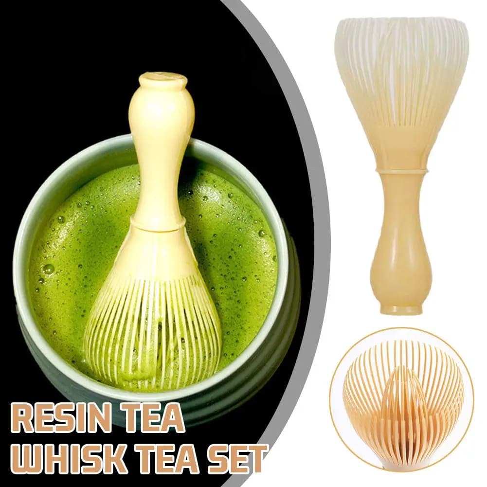 Resin Matcha Green Tea Brushes Traditional Matcha Whisk Reusable Resin Matcha Whisk Chasen Dishwasher Safe Matcha Stirrer