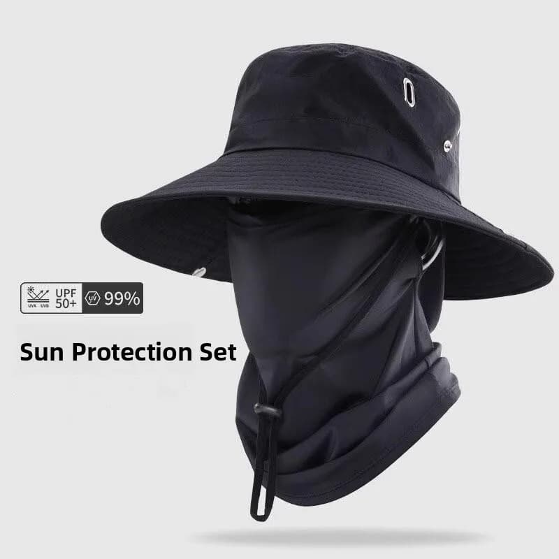 Men's Fishing Hat with Solar Protection 2026, UV Parasol Mask, Mountain Bearing Breathable Quick Drying Light