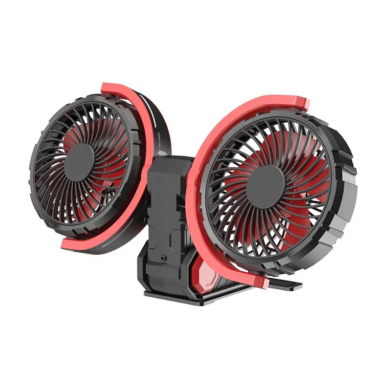 F7202A/B Ventilatore senza spazzole a doppia testa 12V Ventilatore per auto elettrica per auto Nuova moda 6 pollici 12V 24V Ventola di raffreddamento USB per desktop del veicolo