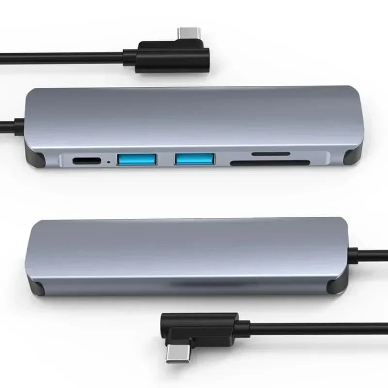 TYPE-C six-in-one docking station HDTV4K screen projection USB3.0 card reader mobile phone computer