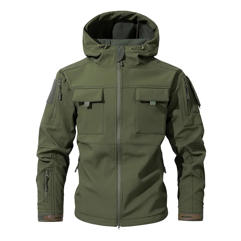 2025 New Military Shark Skin Soft Shell Jackets Men Tactical Windproof Waterproof Army Combat Jackets Mens Hooded Bomber Coats