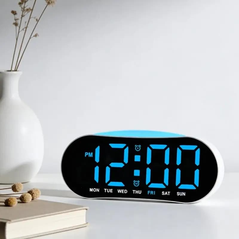 Orologio digitale a LED G6KF con datario e visualizzazione della temperatura, due allarmi, atmosfere luminose, orologio da per