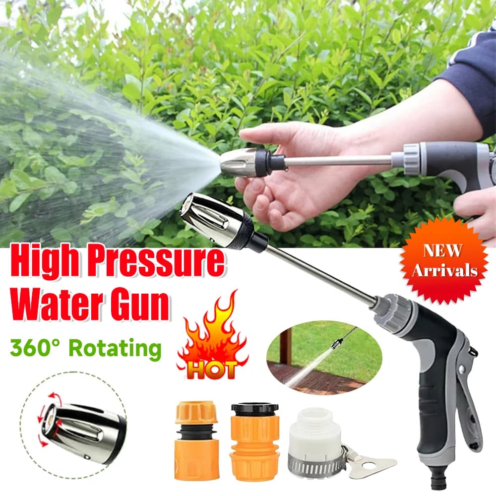 Idropulitrice portatile ad alta pressione 360 ° Tubo da giardino rotante Pistola idropulitrice a pressione Blitz per lavaggio di prati, giardino e auto