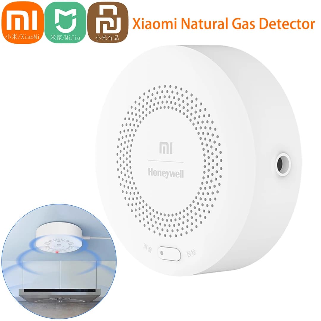 Xiaomi Mijia Rilevatore di fughe di gas intelligente - Gateway Bluetooth integrato e WiFi collegato Allarme gas combustibile domestico