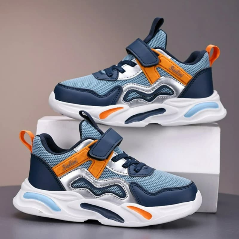 Scarpe da ginnastica per bambini con strappo in tessuto traspirante, nuove scarpe sportive primaverili per ragazzi, leggere, da corsa, da tennis, scarpe da ginnastica per ragazzi