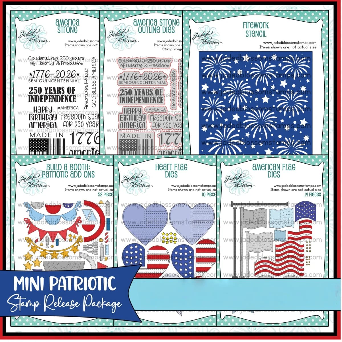 Set di Fustelle Metalliche e Timbri Trasparenti per il Giorno dell'Indipendenza, Decorazioni Patriottiche per Creazioni Fai-da-Te, Scrapbooking e Artigianato 2026