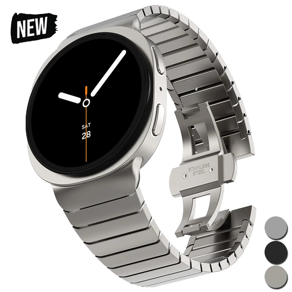 Cinturino in acciaio Stianless per Samsung Galaxy Watch 8/8Classic No Gaps Link Band Bracciale di lusso per cinturino GALAXY Ultra 47mm 2025