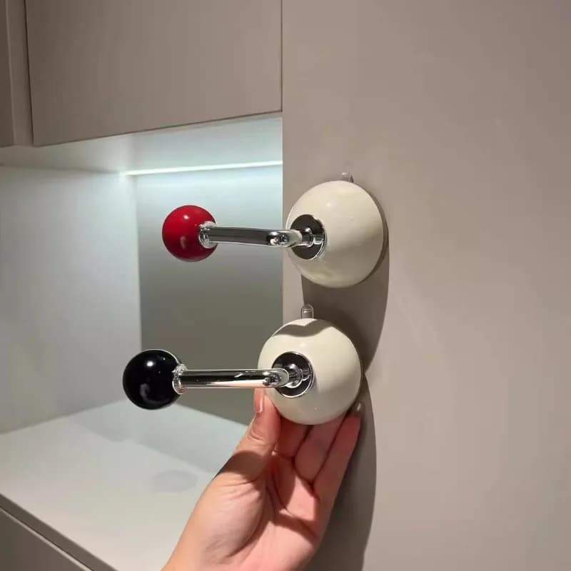 Suction Cup Hook Sticky Hook Without Holes and Marks Handles Handle Glass Door Sliding Door Handle Furniture Cabinet Bathroom