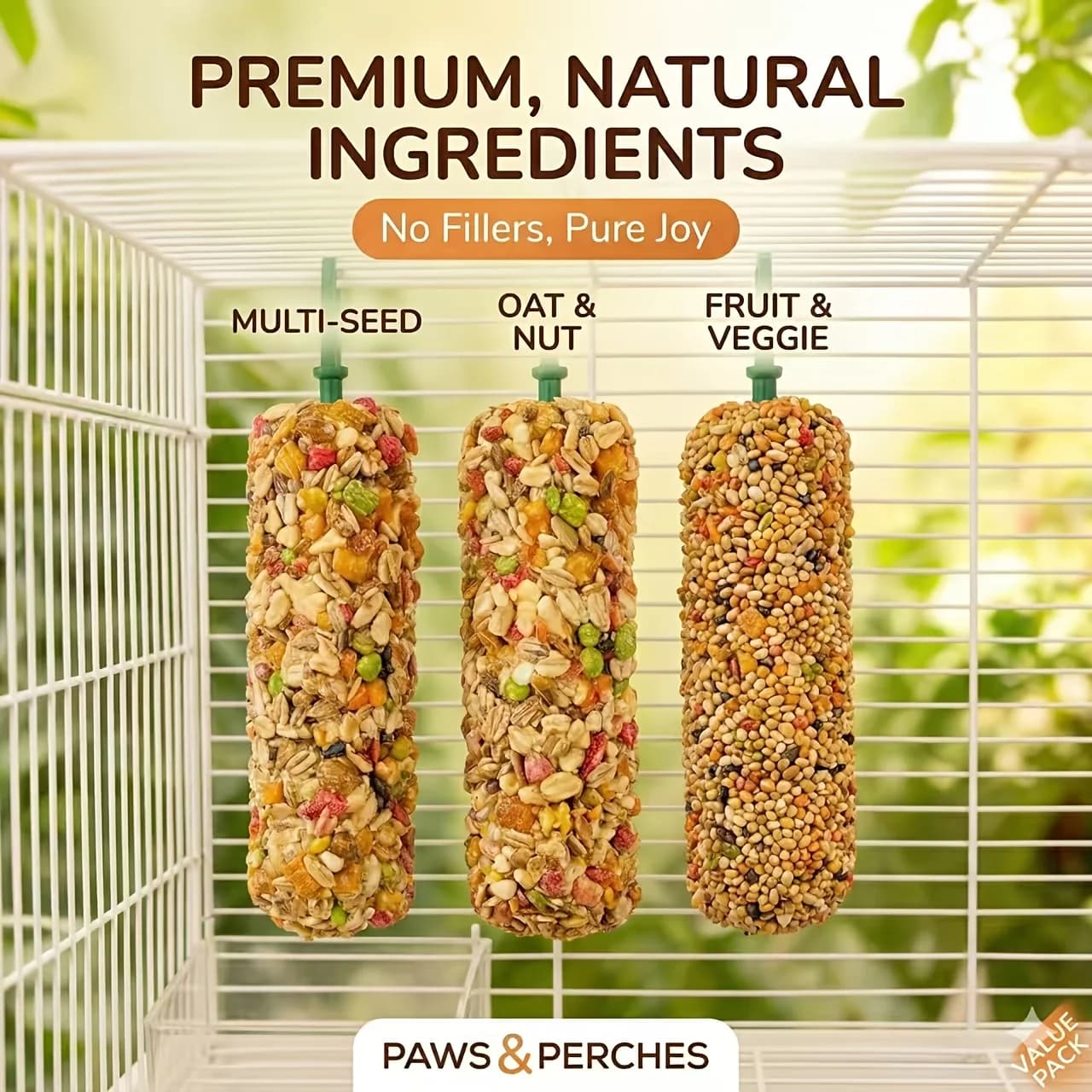 3 bastoncini per snack per uccelli, barrette naturali di semi e cereali per pappagalli, parrocchetti, calopsittici, conure, agaporni, gusto avena, noci, frutta e verdura, senza additivi, giocattolo da masticare per la pulizia dei denti, snack proteico per la foraggiatura, cibo antistress per gabbie di uccelli di piccola e media taglia. (3/5 pezzi)