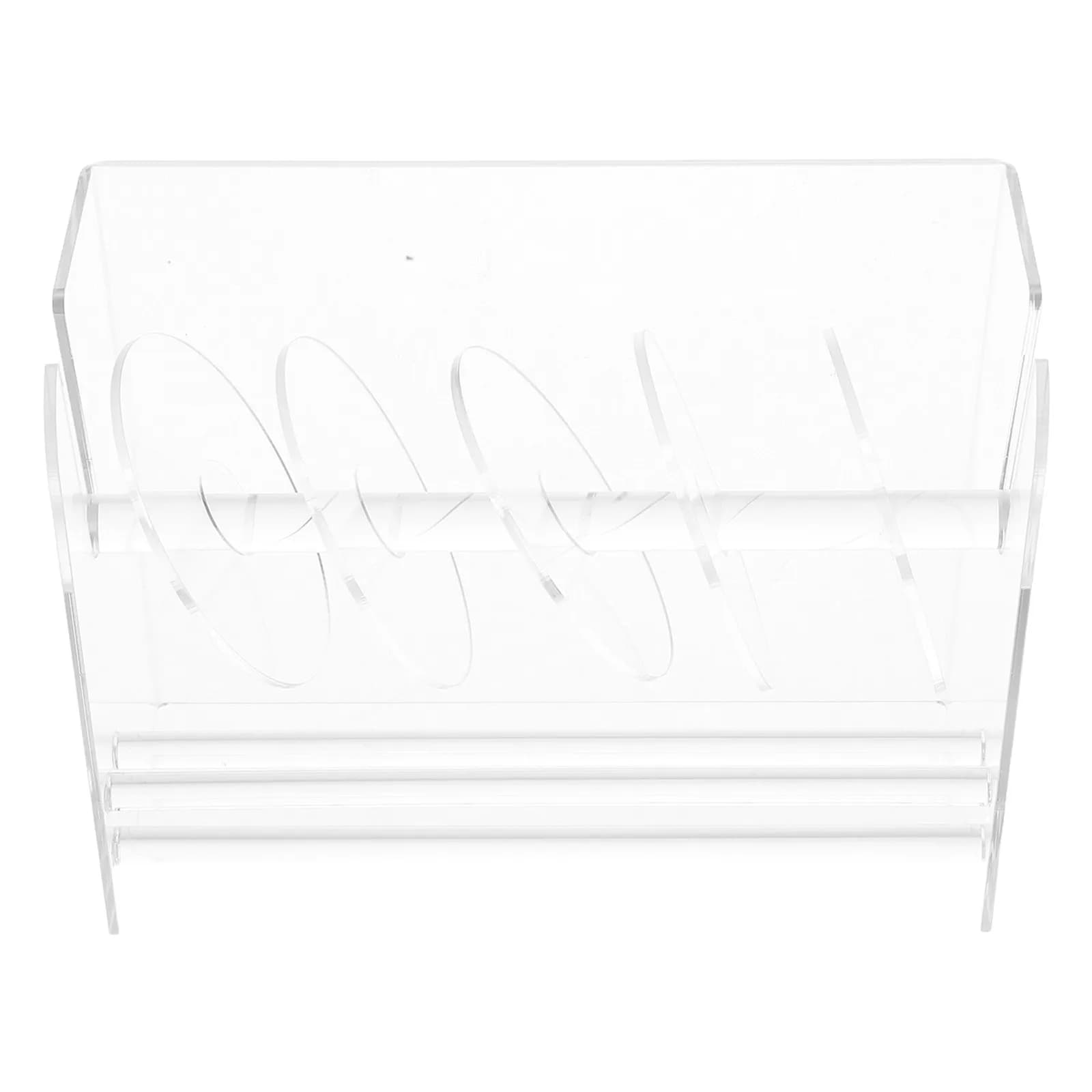 Dispenser per Etichette in Acrilico Regolabile con 6 Dischi, Organizzatore da Scrivania per Ufficio, Casa, Scuola, Negozio, Porta Rotoli di Nastro Adesivo