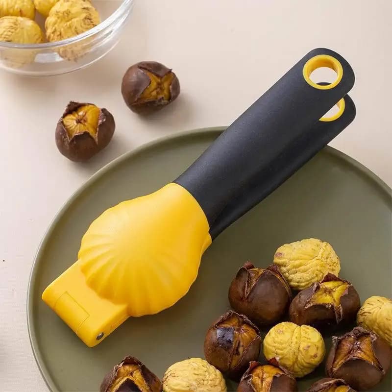 Schiaccianoci portatile Clip per castagne Cracker per noci in acciaio inossidabile Clip per castagne Strumento da cucina multifunzionale portatile Frutta secca