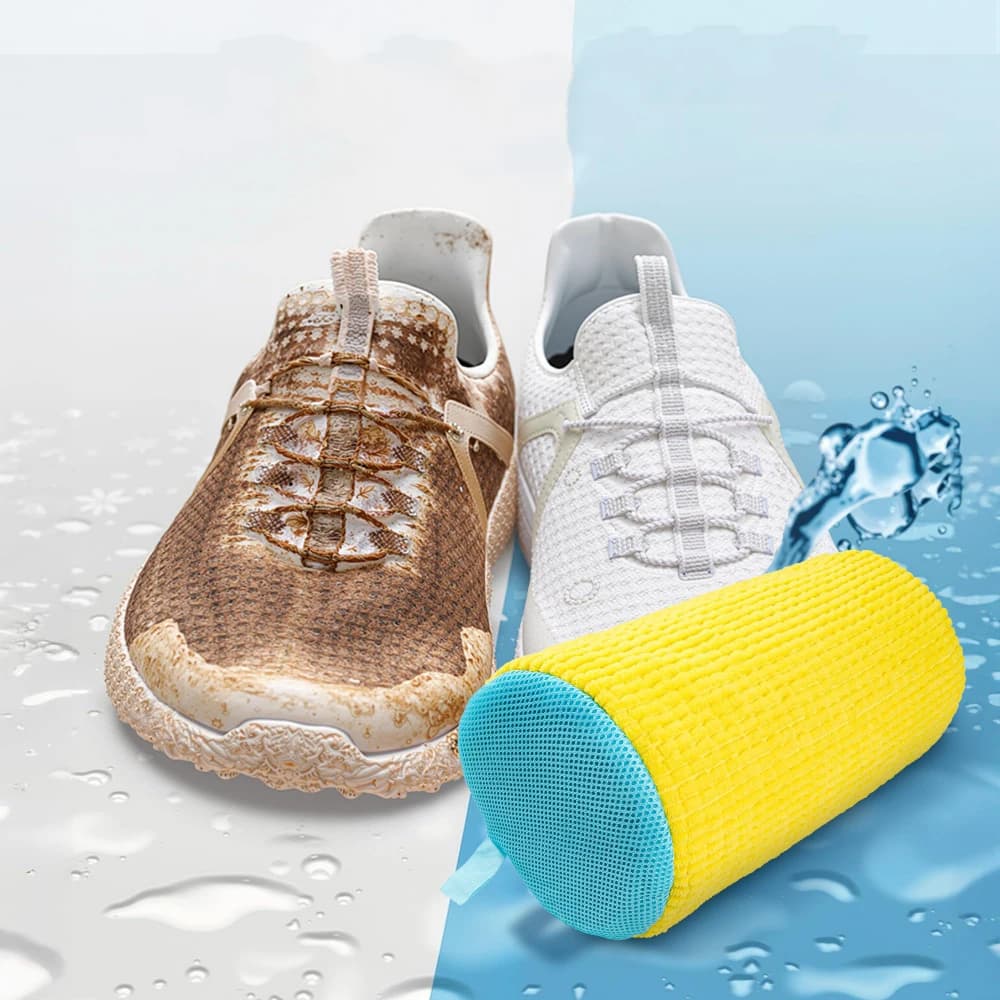 Washing Machine Washable Shoes Soft Fiber Drying Bag Durable Polyester Laundering Pad for Shoes Adjustable Strap