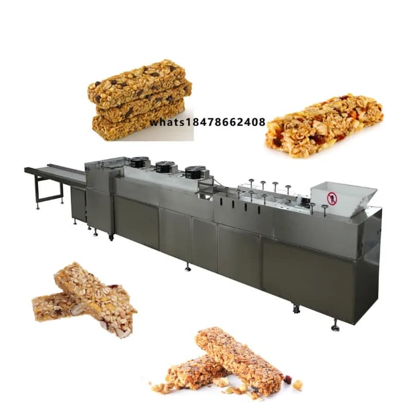GOLDSEN Automatic Cereal/Energy/Muesli/Protein/Chocolate Bar Line Corn Flakes Nuts Processing 2-3T/Hour Capacity 220/380V 800kg