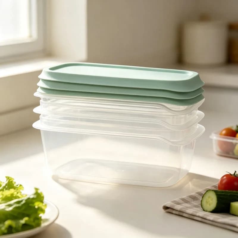 Rectangle Food Storage Containers - 32oz, 3ct