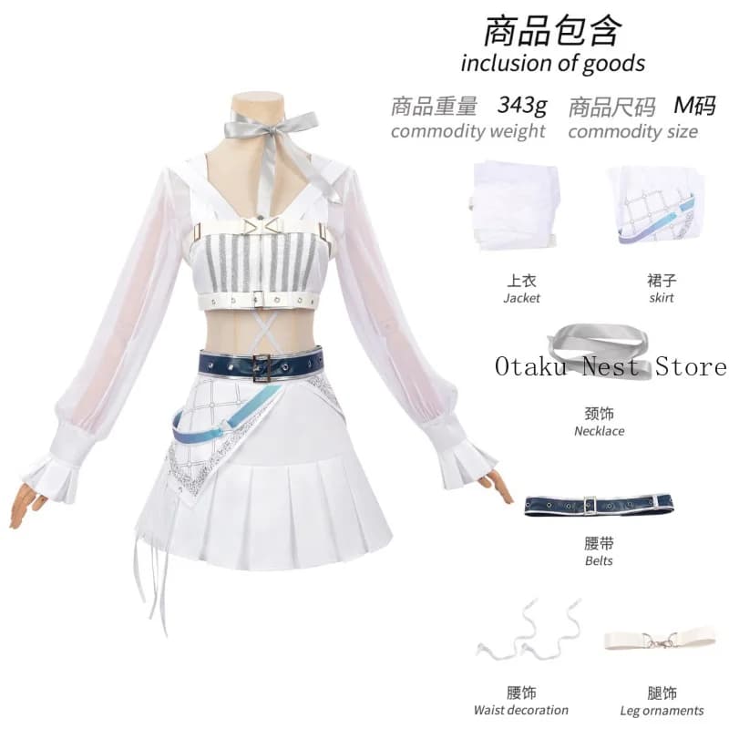 Anime Wuthering Waves Iuno Cosplay Costume Outfit Role Play Uniform Skirt Comic Con Prop Women Halloween Gift