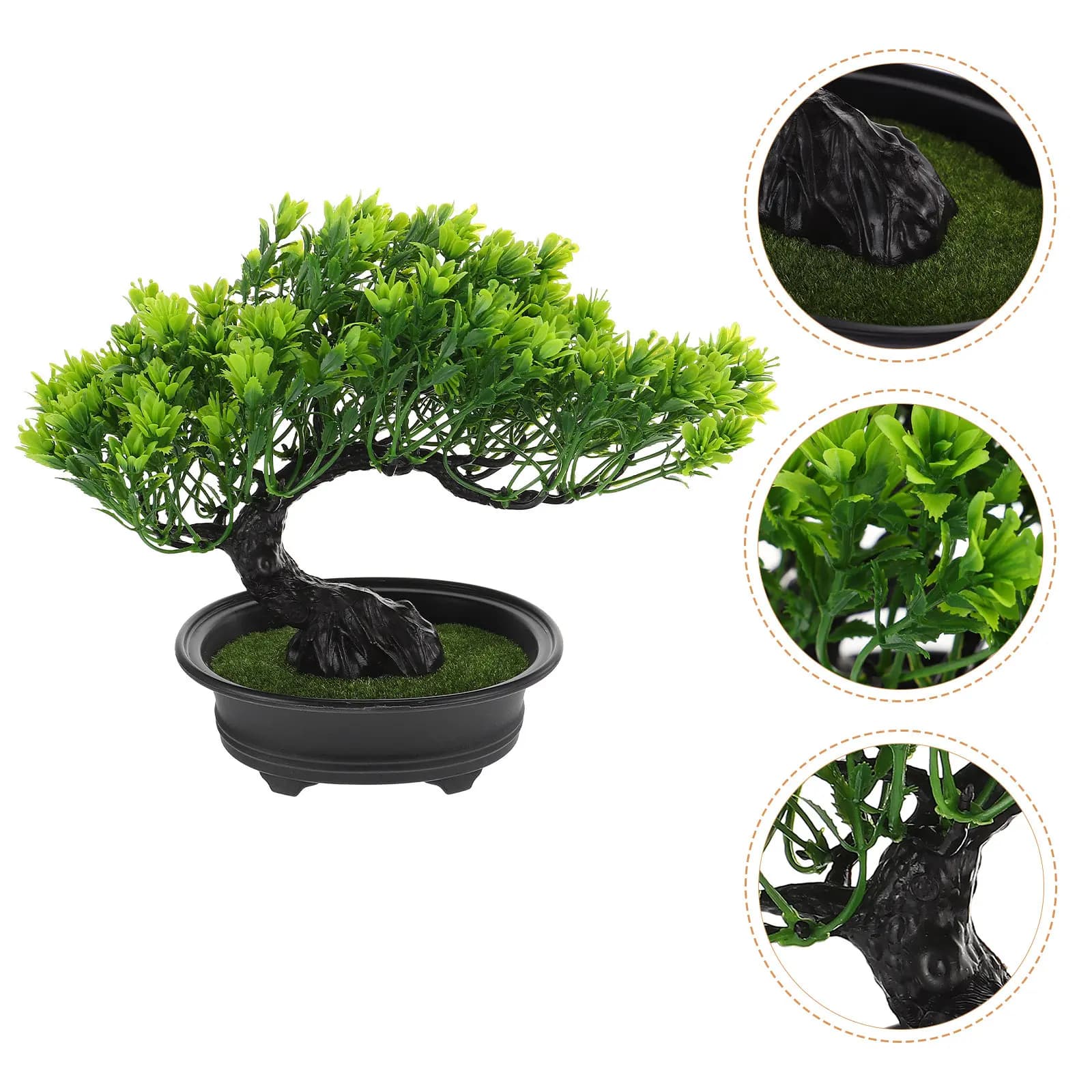 Bonsai di Pino Artificiale, Pianta Simulata Realistica, Aspetto Erba Naturale, Decorazione per Casa, Negozio, Fioreria, Interni