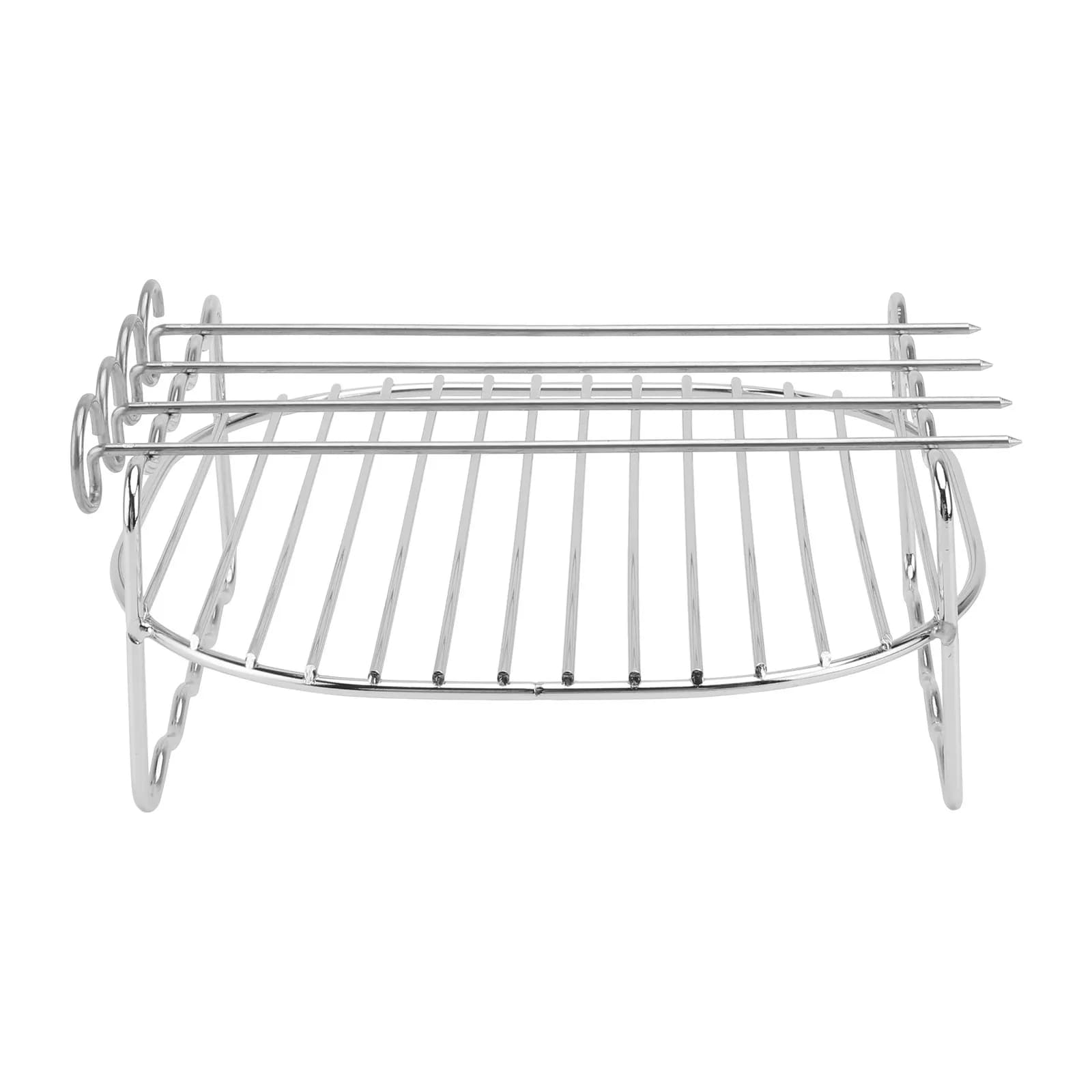 Set di Griglie Quadrate Professionali in Acciaio Inox per Friggitrice ad Aria, Accessorio da Cucina Multiuso