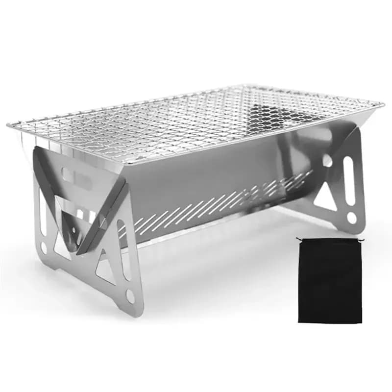 【SPECIALE】Mini griglia portatile per barbecue all'aperto - Fornello a carbone in acciaio inossidabile per picnic e campeggio