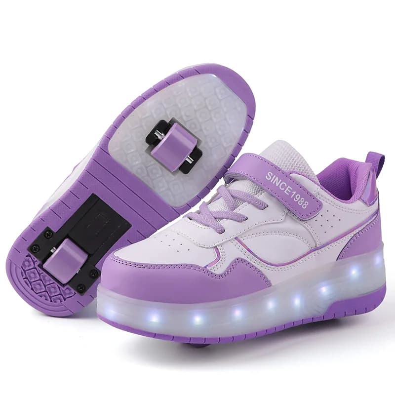 Studenti Scarpe casual da pattinaggio a rotelle per bambini Scarpe regalo di compleanno per bambini Scarpe da festa per ragazzi e ragazze