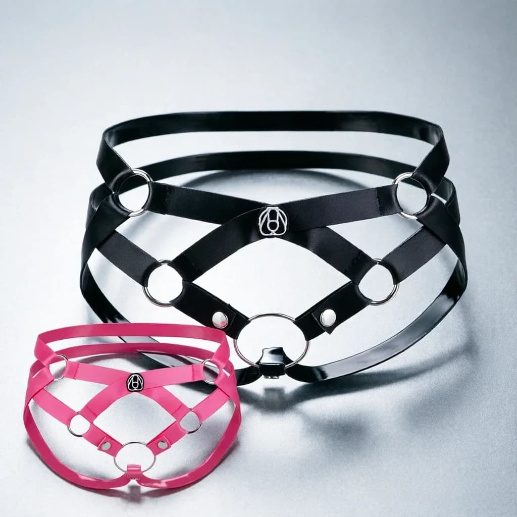 SXM Mens Panties Fetish Cutout Bondage Underwear Sexy Belts Assisted Restraint Penis Cage Sex Toys 18