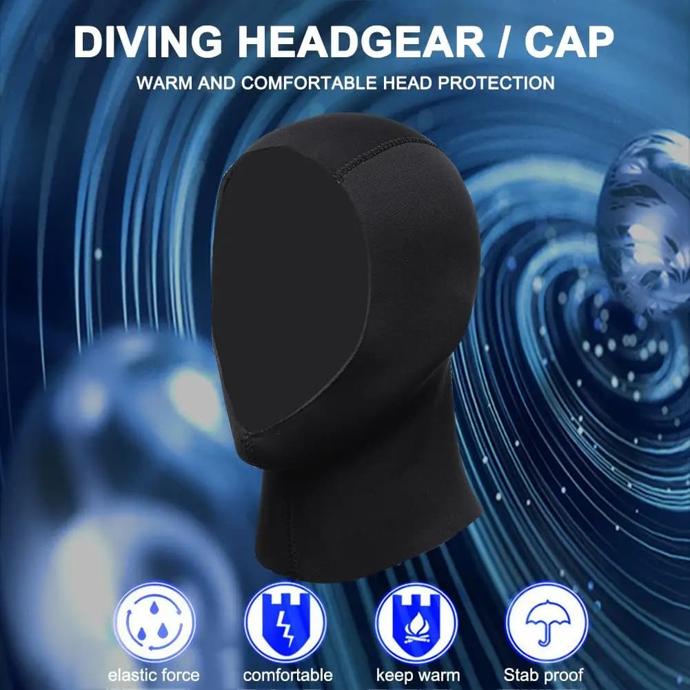 3MM Neoprene for Wetsuit Hood Quick Dry Surfing Thermal Hood Scratch Proof Underwater Hoods for Swimming Diving Snorkeling
