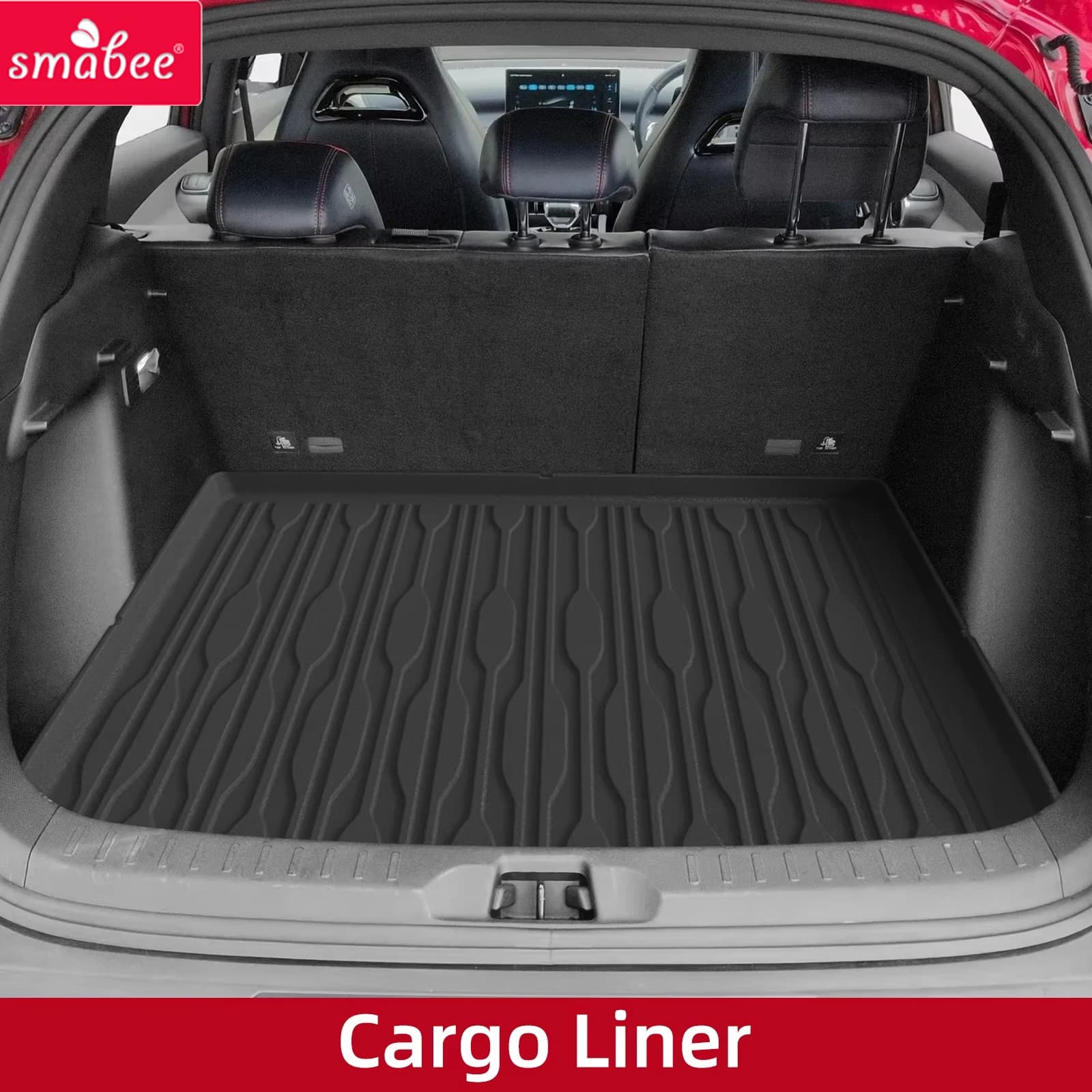 Car Mats BYD ATTO3 ATTO 3 YUAN PLUS, luggage compartment, 3D TPE mat, odor protection, black color